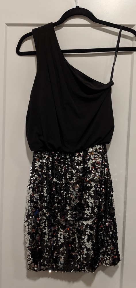 Black sequin dress
